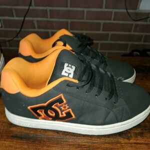 DC Black and Orange Sneakers